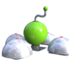 Speeltoestel Spelzone 17 Geluidenspel Zone is een Muziekbal met vier sidekicks verspreid geplaatst. De centrale bal kan geleverd worden in vier standaard kleuren.